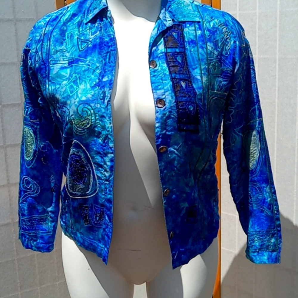 Silk blazer jacket from chico